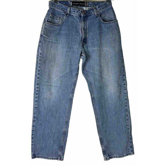 VTG Silvertab Levi's 34x30 Straight +Relaxed (Actual 31x28) USA Grunge Jeans GUC - Picture 2 of 9
